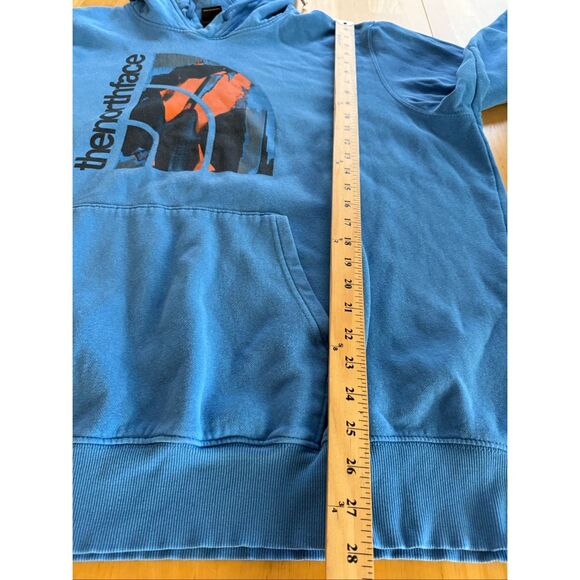 The North Face Men’s XXL Blue Graphic Half Dome Hoodie – Cotton Blend, - Picture 5 of 9